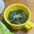 taruママ's cooksnap of when they made ほっこり♥わかめスープ.
