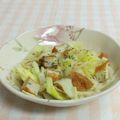 umemodoki's cooksnap of when they made ボイルキャベツとさつま揚げのポン酢和え.