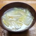 プルンバゴ's cooksnap of when they made ☆白菜と油揚げの味噌汁☆.