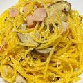 9689sora's cooksnap of when they made 【ワンパン】塩昆布のカルボナーラ風パスタ.