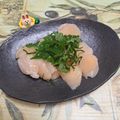 みかかめ's cooksnap of when they made ホタテのお刺身にたっぷり大葉乗せて♡.