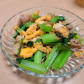 yukoko☆'s cooksnap of when they made 【楽めし】豚と小松菜とたまごの炒め.