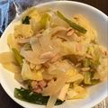 クックAA2DDO☆'s cooksnap of when they made キャベツと小松菜のシーチキン炒め.