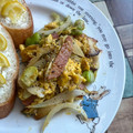 ちゃかぴまま's cooksnap of when they made スパムとアスパラエリンギの卵とじ♪.