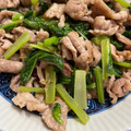 ぷるぷるプリン☆'s cooksnap of when they made 簡単♪豚こまと小松菜の塩バター炒め.