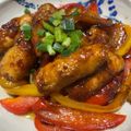リオブ's cooksnap of when they made 柔らか豚肉とパプリカの黒酢炒め.