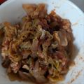 kyokoha's cooksnap of when they made ♪豚コマとキャベツのトマト煮♪.