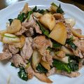 3姫の母's cooksnap of when they made 豚肉とカブのウェイパー炒め.