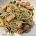 ＭＩ−ＳＡＮ's cooksnap of when they made もやし大葉魚肉ソの白だしオイソバター炒め.