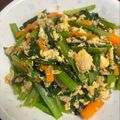 あやママ99's cooksnap of when they made ＊子どももペロリ＊小松菜とツナの卵炒め♪.