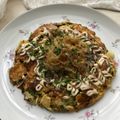 Ruriluru's cooksnap of when they made 超簡単しかも糖質オフ！厚揚げのお好み焼き.