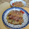 クックI7I5L1☆'s cooksnap of when they made 娘の大好物！米粉の染み染み～お好み焼き.