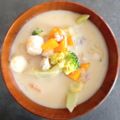 ひさかた's cooksnap of when they made あったか豆乳シーフードチャウダー.