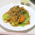 ぱふ♪'s cooksnap of when they made ソースが決め手お手軽版焼きそば.