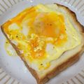 クックM96XDX☆'s cooksnap of when they made 朝食に！我が家の究極のハムエッグトースト.
