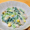 ちーまぐ's cooksnap of when they made ◆小松菜とウインナーのクリーム煮◆.
