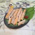 みかかめ's cooksnap of when they made お弁当にも☆餃子の皮でハムと大葉巻き.