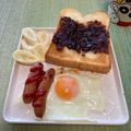 ビートルズ食堂's cooksnap of when they made 時短 簡単♬ 朝の目玉焼き.