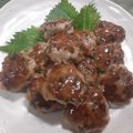 LOVEのこ's cooksnap of when they made 豚こまと大葉の塩だれつくね.