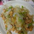 ♡Catherine's cooksnap of when they made レタス大量消費！卵と炒めるだけ♫.
