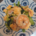 precious☆'s cooksnap of when they made エビとほうれん草の彩り炒め.