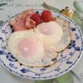 みかかめ's cooksnap of when they made 膜の張った目玉焼きとカリカリベーコン.
