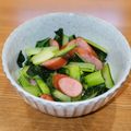 かなりんココりん's cooksnap of when they made ♬簡単！小松菜とウインナーの炒め物♬.