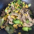 a's cooksnap of when they made 青梗菜と豚バラだけ炒め.