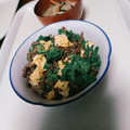 よちりん's cooksnap of when they made 菜の花と甘辛そぼろの彩り混ぜご飯.