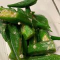 ゆりはるみ♡'s cooksnap of when they made 夏に生姜でさっぱり☆オクラのおひたし.