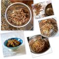 かっちゃん杉's cooksnap of when they made つくしの袴は使い捨てゴム手袋で取るよ♪.