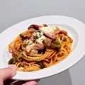 bluedive's cooksnap of when they made ついに完成ー！喫茶店のナポリタン.