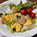 藤絵's cooksnap of when they made 大葉・ソーセージの卵炒め♪.