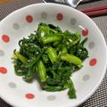 にんたろうママ's cooksnap of when they made にんにく香る☆春菊のおひたし.