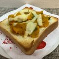 horseland's cooksnap of when they made ✿かぼちゃ煮物でかぼちゃ㋠ートースト✿.