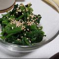 fu♪♪'s cooksnap of when they made ほうれん草と海苔の塩だれサラダ.