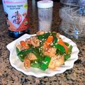 ladyoscar's cooksnap of when they made お弁当に…ピーマンとカニかまの麺つゆ炒め.