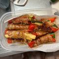 真樹 野畑's cooksnap of when they made ズッキーニとパプリカの肉巻き.