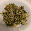 むむむん's cooksnap of when they made 葉っぱが美味しい！セロリの葉のごま油炒め.