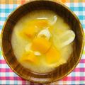 チェックのミニくま's cooksnap of when they made カボチャの味噌汁で…免疫力UP.