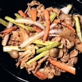 atk23's cooksnap of when they made 豚肉とアスパラの粒マスタード炒め.