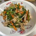 ミアンミアン's cooksnap of when they made 鮮やかに食欲増進！ニラと人参豚コマ炒め.