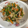 ミアンミアン's cooksnap of when they made 鮮やかに食欲増進！ニラと人参豚コマ炒め.