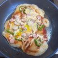 プースラ's cooksnap of when they made ランチに餅ピザ♪フライパンで簡単に.