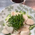 ★なみ☆'s cooksnap of when they made 鶏むねで！つるりん水晶鶏の梅サラダ.