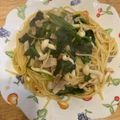 すみれ's cooksnap of when they made ほうれん草の和風パスタ.