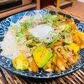 料理男子部🍻's cooksnap of when they made 簡単☆アボカド入り豚キムチ丼♪温玉のせ～.