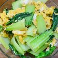 shogopapa's cooksnap of when they made ごま香る、青梗菜とたまごのふんわり炒め.