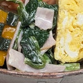新妻あや's cooksnap of when they made ほうれん草とハムのマヨサラダ♪.