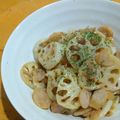 ちーまぐ's cooksnap of when they made れんこんとベーコンのガーリックマヨサラダ.